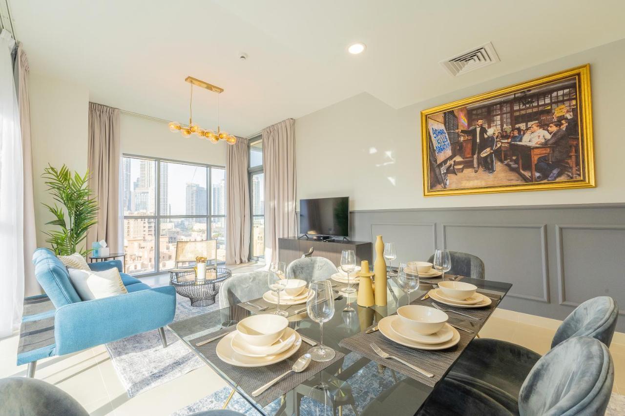 Nouveau Art Deco 3Br With Burj & Canal Views Dubai Bagian luar foto